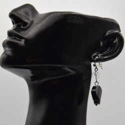 Boucle Pendante Noir IKITA