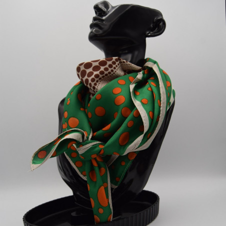 Foulard Petit Pois Vert