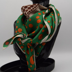 Foulard Petit Pois Vert