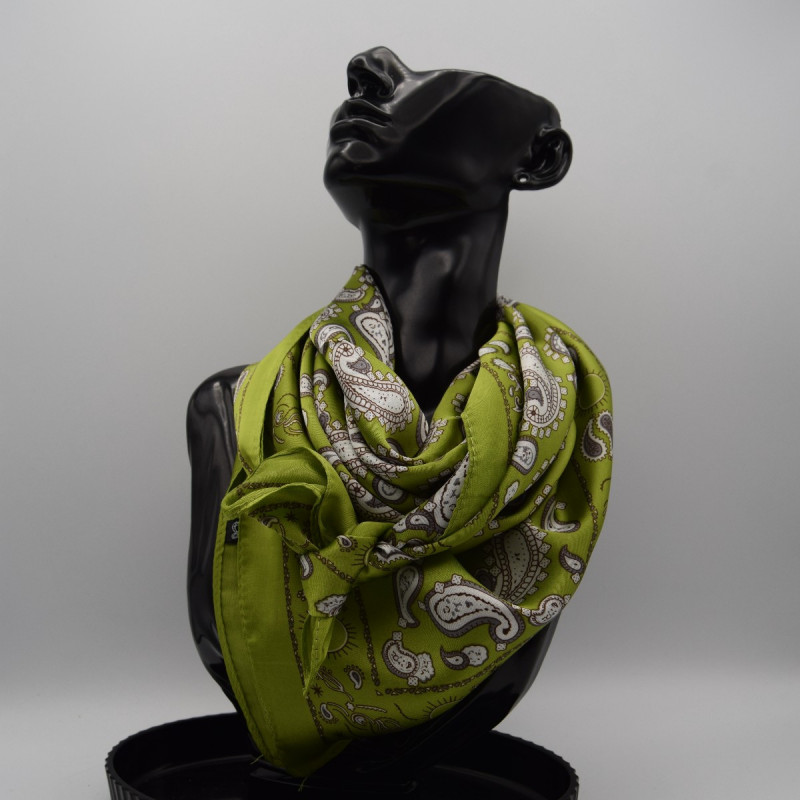 Foulard  Cachemire Vert