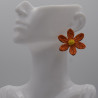 Boucle Raphia Orangé