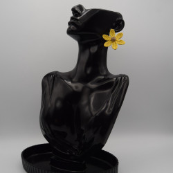 Boucle Raphia Jaune