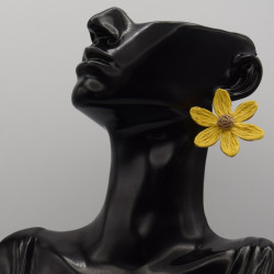 Boucle Raphia Jaune