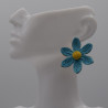 Boucle Raphia Bleu
