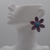 Boucle Raphia Violette