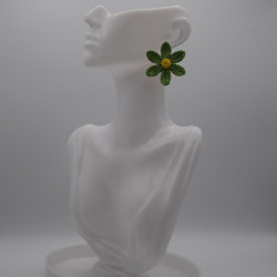 Boucle Raphia Verte