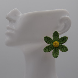 Boucle Raphia Verte