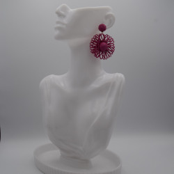 Boucle Raphia Fuschia