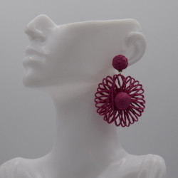 Boucle Raphia Fuschia