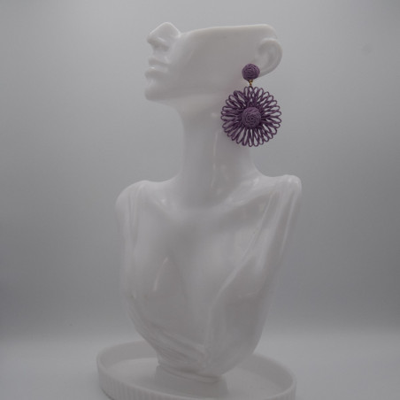 Boucle Raphia Vert