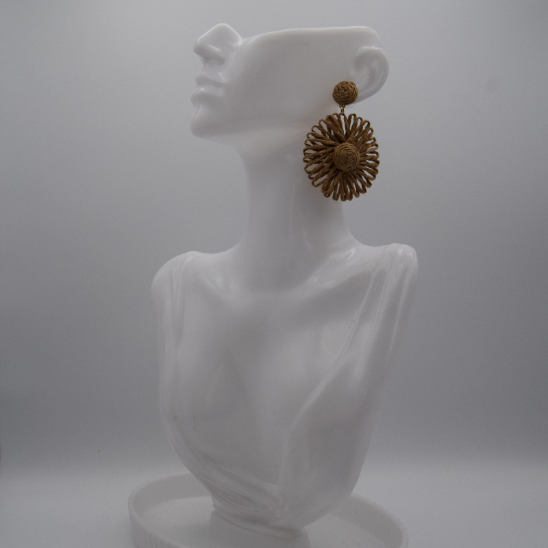 Boucle Raphia Naturelle