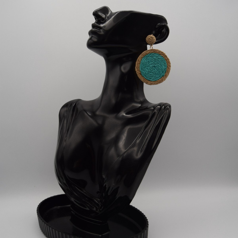 Boucle Raphia Verte