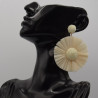 Boucle Raphia Beige Clair Gerbera