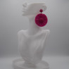 Boucle Raphia Fuschia Gerbera