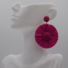 Boucle Raphia Fuschia Gerbera