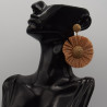 Boucle Raphia Naturelle Gerbera