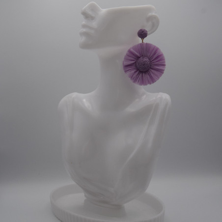 Boucle Raphia Violet Gerbera