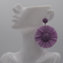 Boucle Raphia Violet Gerbera