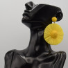 Boucle Raphia Jaune Gerbera