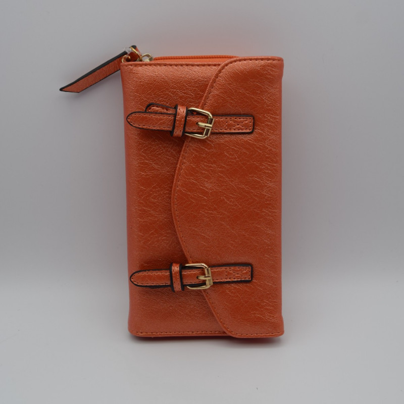 Porte Feuille Orange Irisé Porte Feuille Orange Irisé