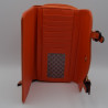 Porte Feuille Orange Irisé