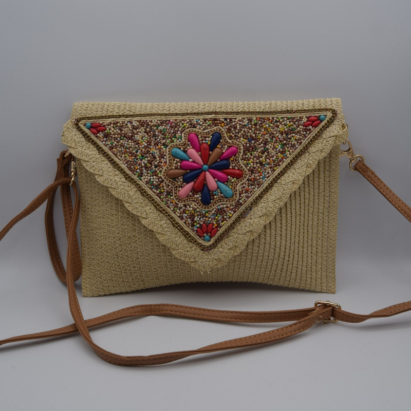 Sac Raphia Perlé Sac Raphia Perlé