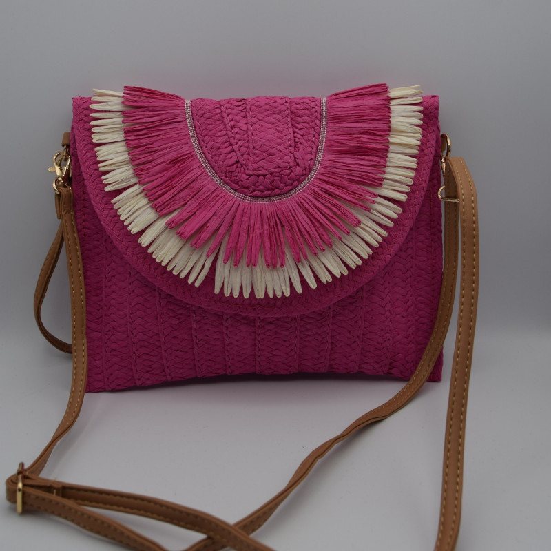 Sac Raphia Fuschia Sac Raphia Fuschia
