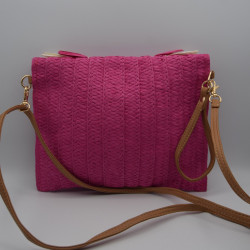 Sac Raphia Fuschia