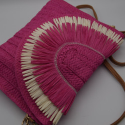 Sac Raphia Fuschia