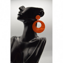 Boucle  Rond orange