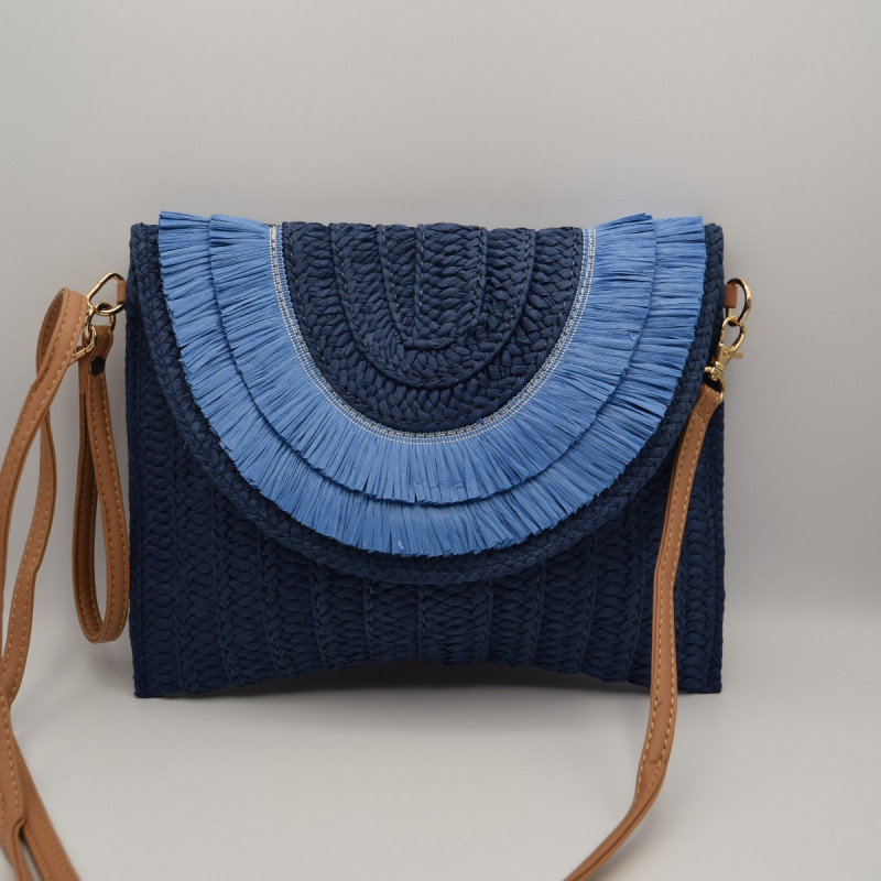 Sac Raphia Bleu Sac Raphia Bleu