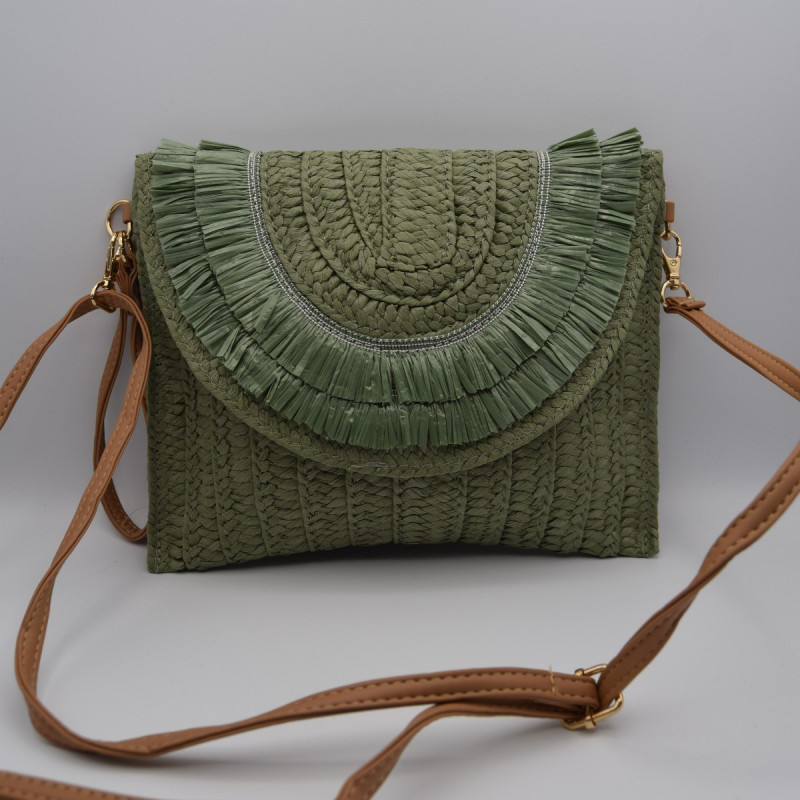 Sac Raphia Vert Sac Raphia Vert