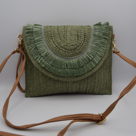 Sac Raphia Vert