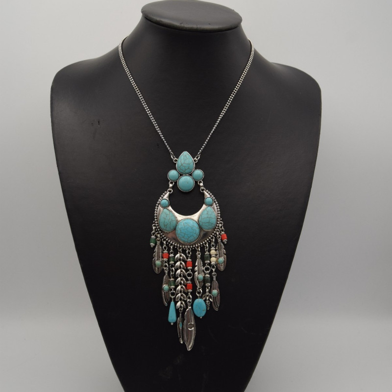 Collier Ethnique Bleu Collier Ethnique Bleu
