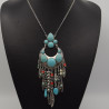 Collier Ethnique Bleu