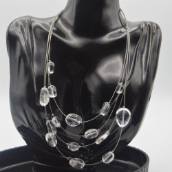 Collier Perles Transparente  Ikita