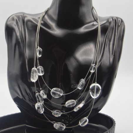 Collier Perles Transparente  Ikita
