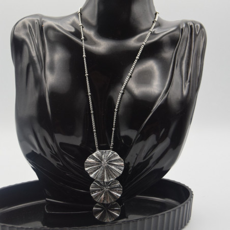 Collier Argenté Rond Ikita