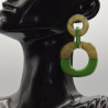 Boucle Double Couleur Verte