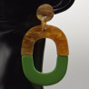 Boucle Bi Couleur Verte