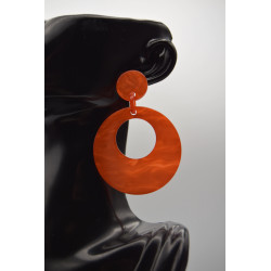 Boucle  Rond orange