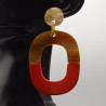Boucle Double Couleur Rouge