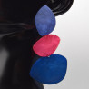 Boucle Fuschia / bleu