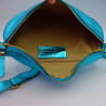 Sac Banane Cuir Irisé bleu