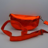 Sac Banane Cuir Irisé Orange