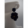 Boucle Fleur Bleu Marine