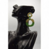 Boucle Double Couleur Verte