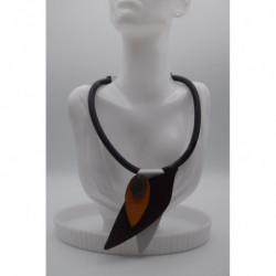 Collier Caoutchouc Noir Ikita