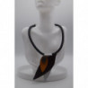 Collier Caoutchouc Noir Ikita