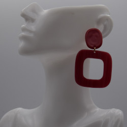 Boucle carré fuschia